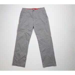 Under Armour Mens Size 34x32 Faded Stretch Bootcut Chino Pants Trousers Gray